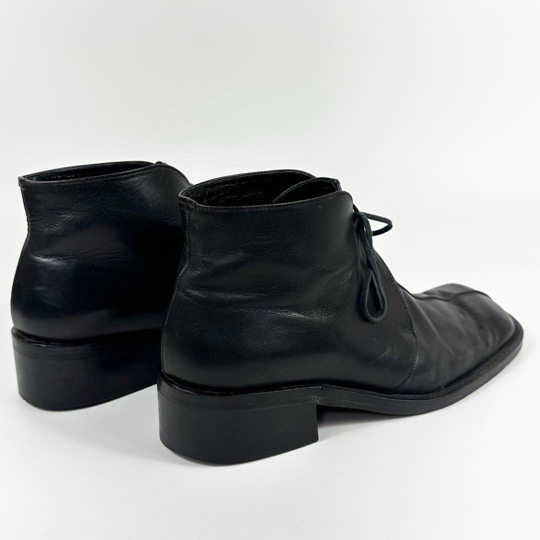 ALFREDO BANNISTER ヒールチャッカブーツ レザー 黒