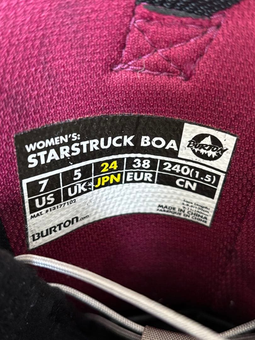 バートン STARSTRUCK BOA 24cm レディース