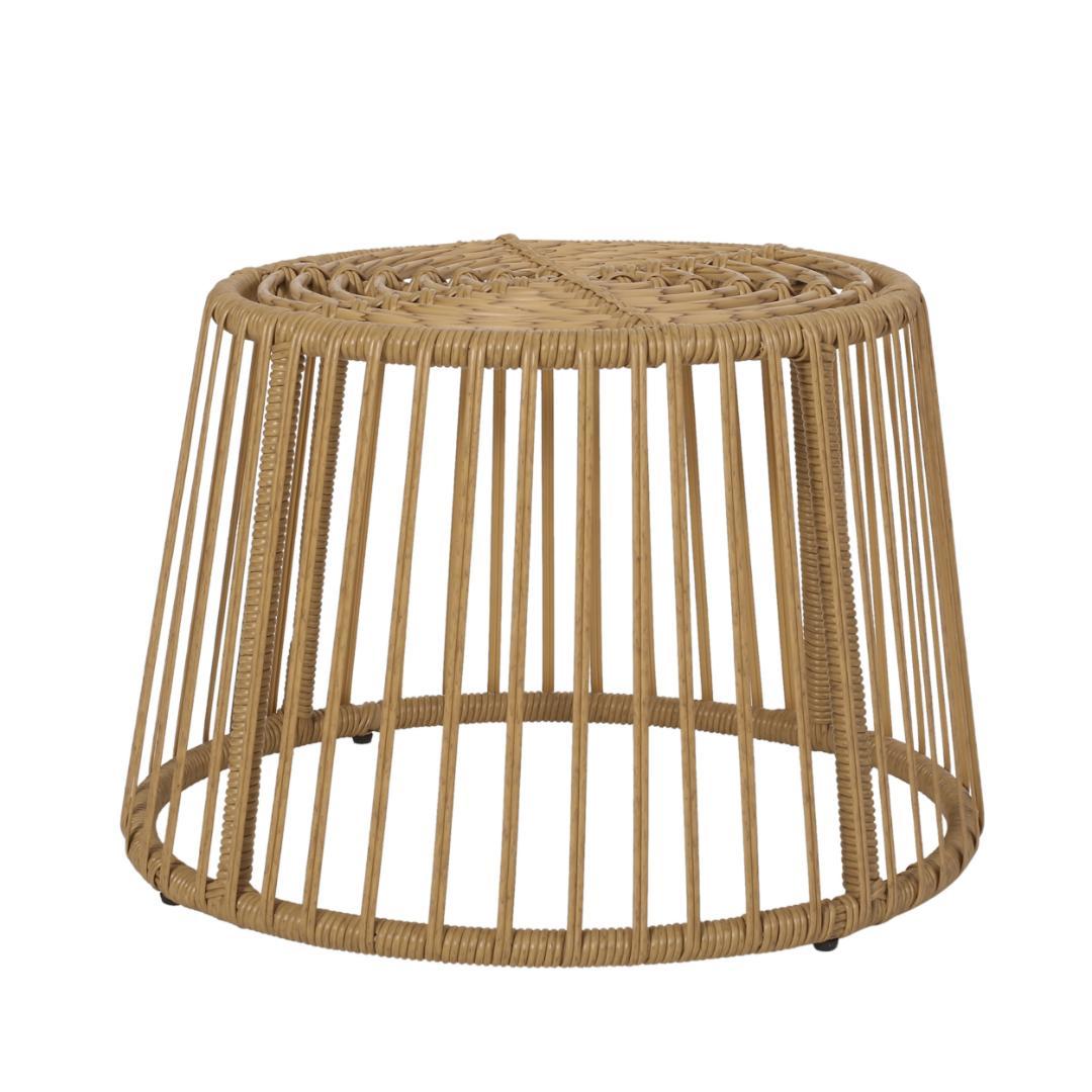 ガーデンファニチャー テーブル 2点セットガーデンベランダガーデンチェアベージュ