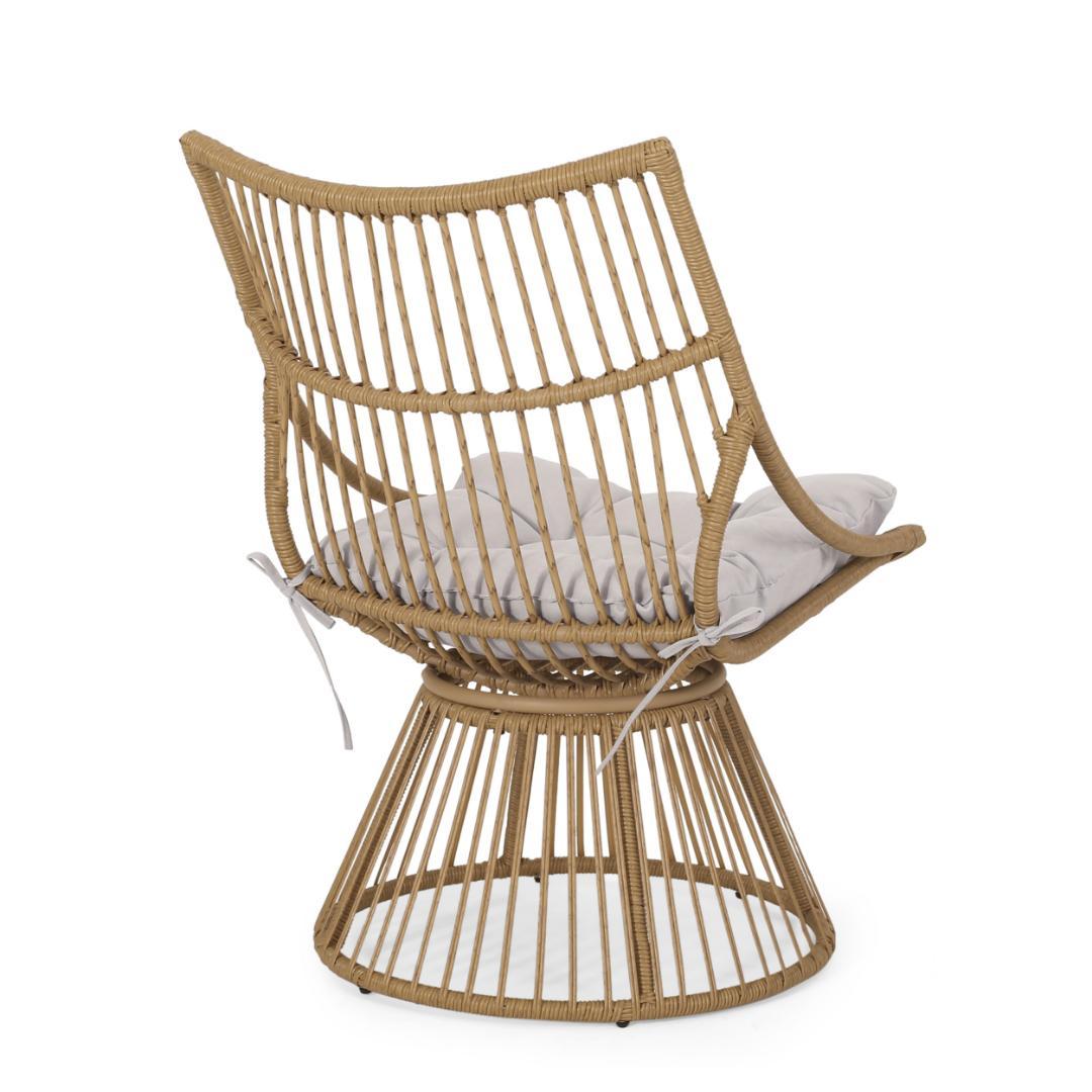 ガーデンファニチャー テーブル 2点セットガーデンベランダガーデンチェアベージュ