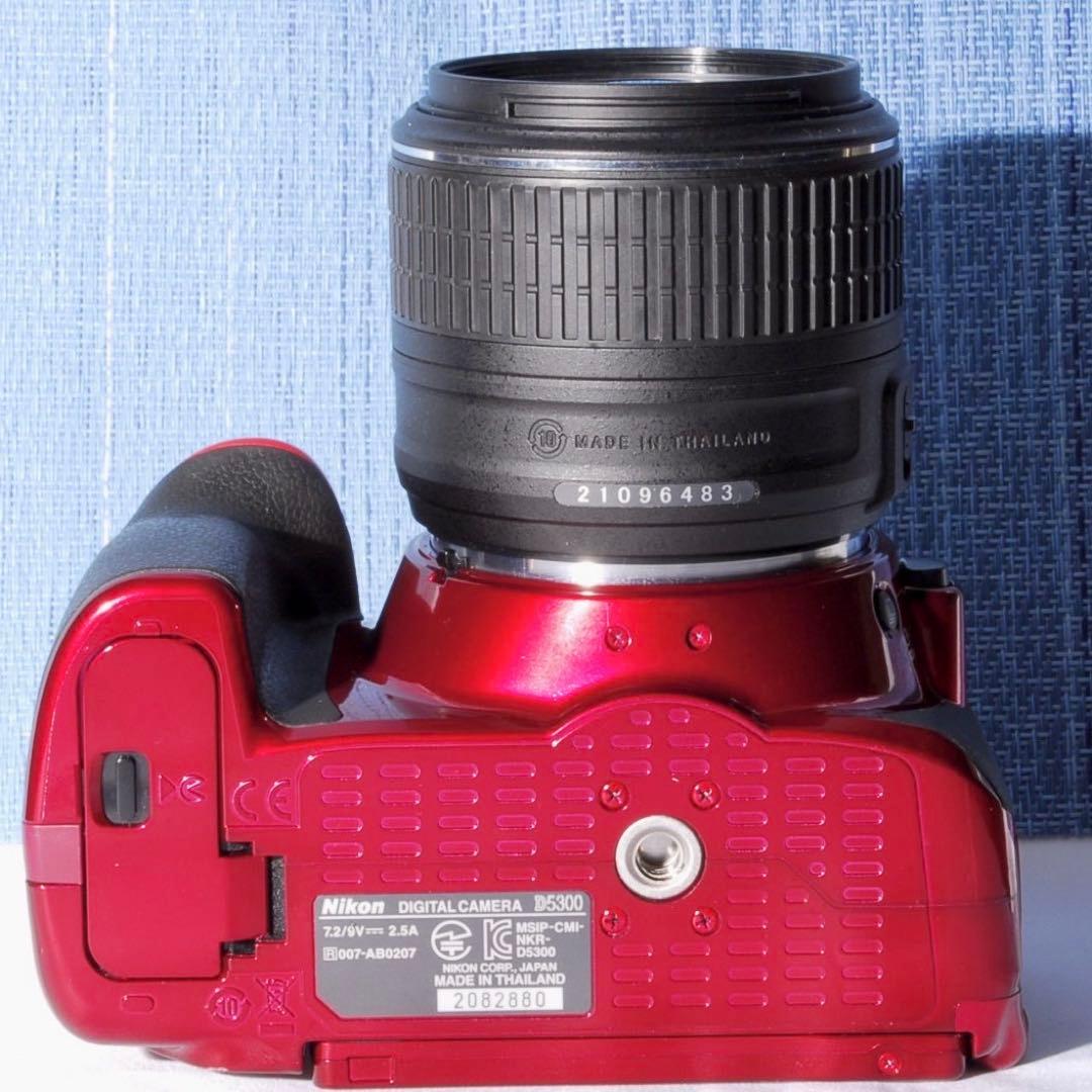 ✨Wi-Fi搭載モデル！レアカラー✨レッド✨D5300Ｗレンズキット✨