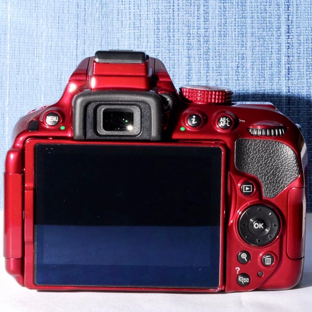 ✨Wi-Fi搭載モデル！レアカラー✨レッド✨D5300Ｗレンズキット✨