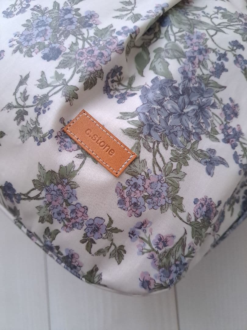 新春お買い得１点のみ　セリーヌ　ブルー　3共布ショルダー紐付　タック入通勤バッグ