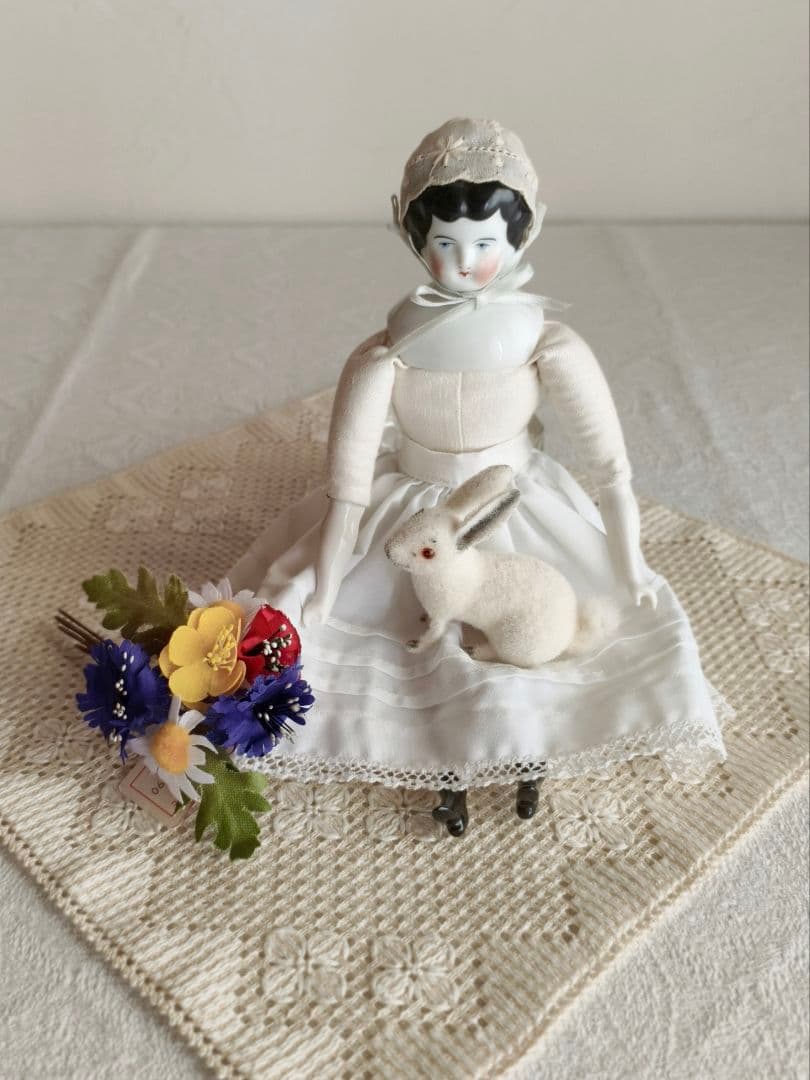 【ちびたんさま】vintage ୨୧ 真っ白な 可愛い ウサちゃん