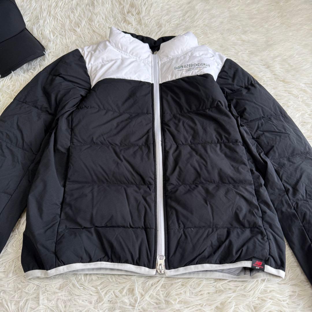【ニューバランスゴルフ】美品 ダウンジャケット ブラック 0サイズ レディース