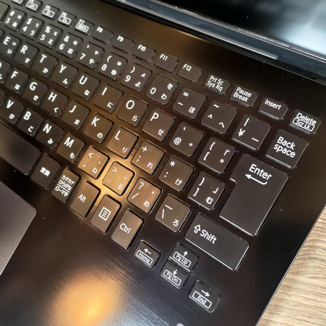 VAIOProの希少な最上位i7＋指紋認証すぐ使えるオフィス付きノートwin11