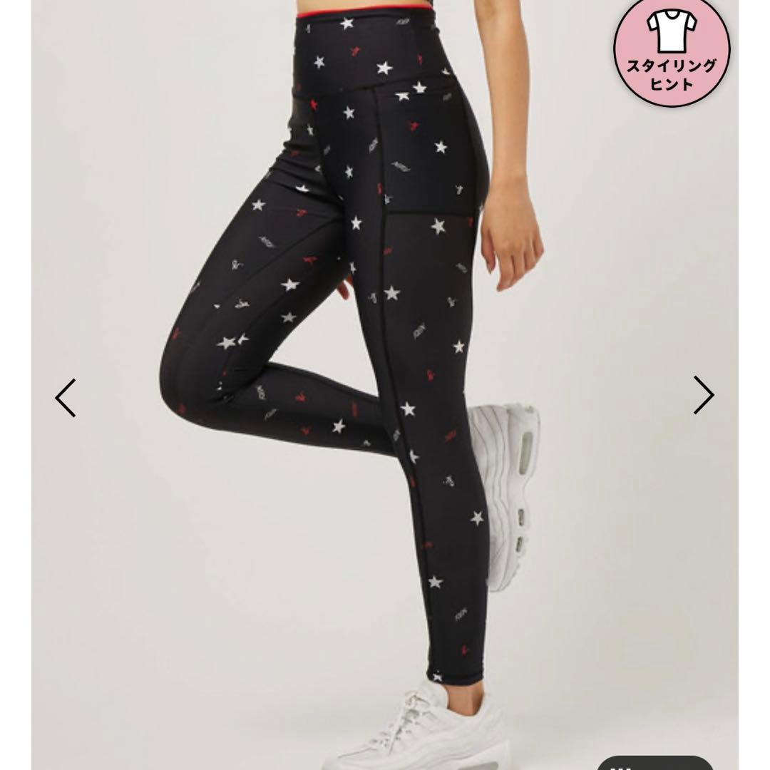 【agnes b.×NERGY】水陸両用＆UV 総柄プリントスポーツレギンス