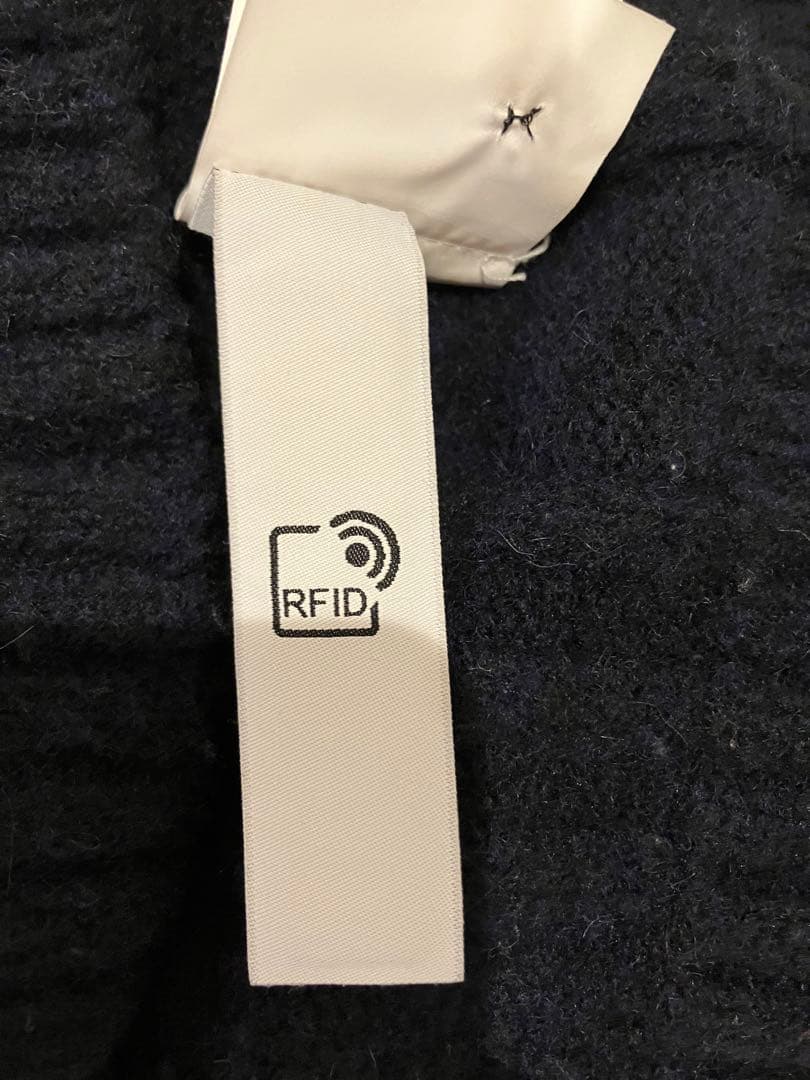 STONE  Sサイズ ニットプルオーバー ネイビー イタリア製