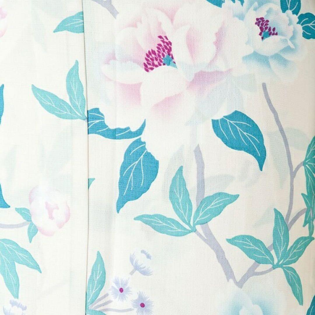 花柄 浴衣 撫松庵 シノワズリ ブルー【帯なし】