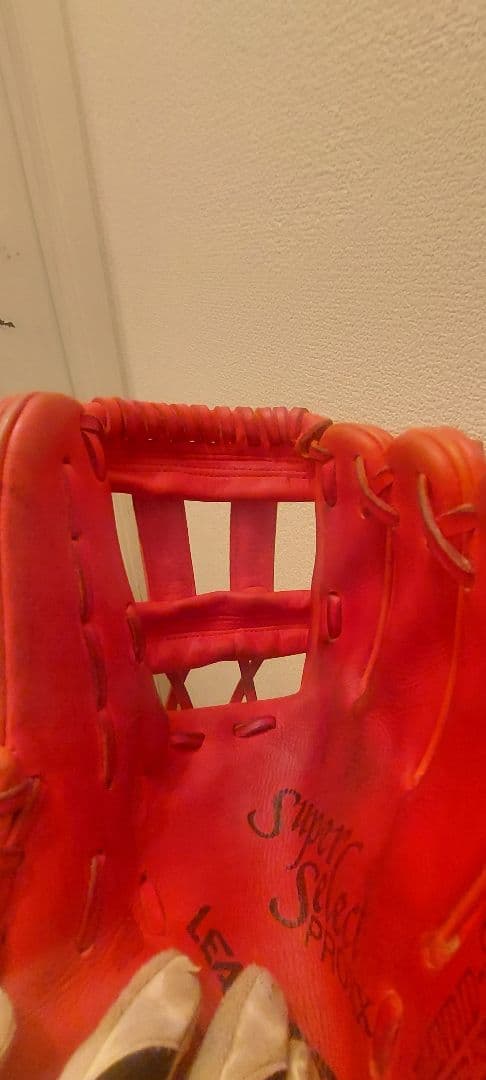 リーグスター内野用グローブ LGA-967 赤　軟式もしくは硬式　大人用