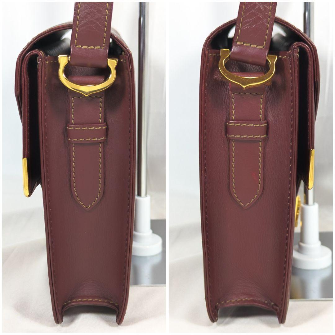 【極美品】 カルティエ マストラ ショルダーバッグ 三角フラップ 保存袋付き