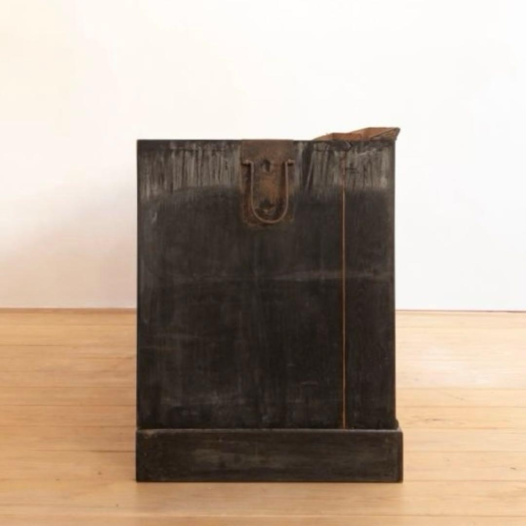 収納棚　木製　引き戸　引き出し　古道具　古家具　ビンテージ　アンティーク　レトロ