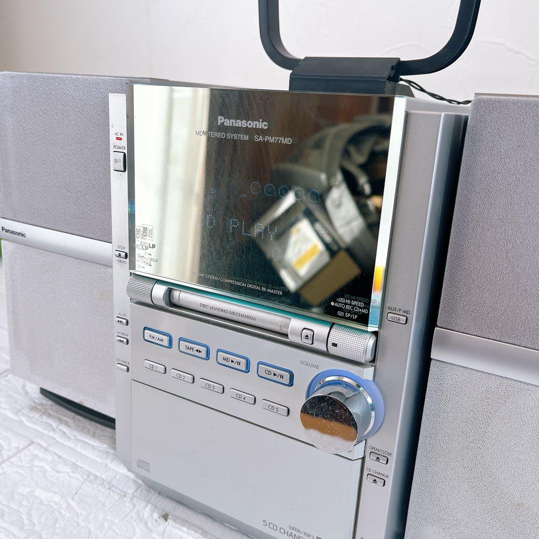 Panasonic SA-PM77MD MD/CD/カセットコンポ スピーカー
