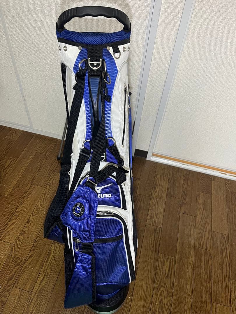 Mizuno ゴルフキャディバッグ ホワイト/ブルー