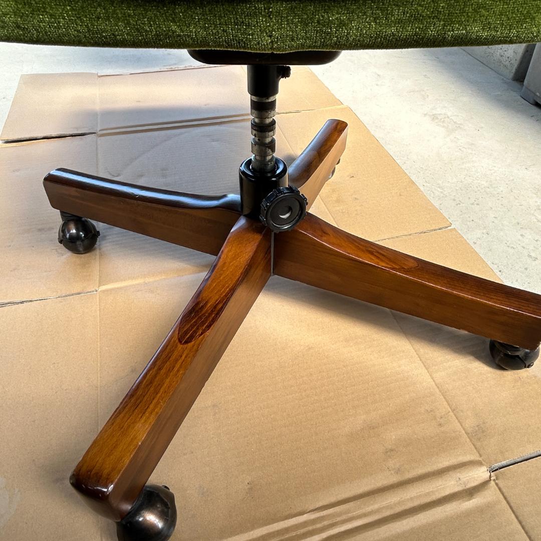 karimoku オールドカリモク コロニアル デスクチェア モケットグリーン