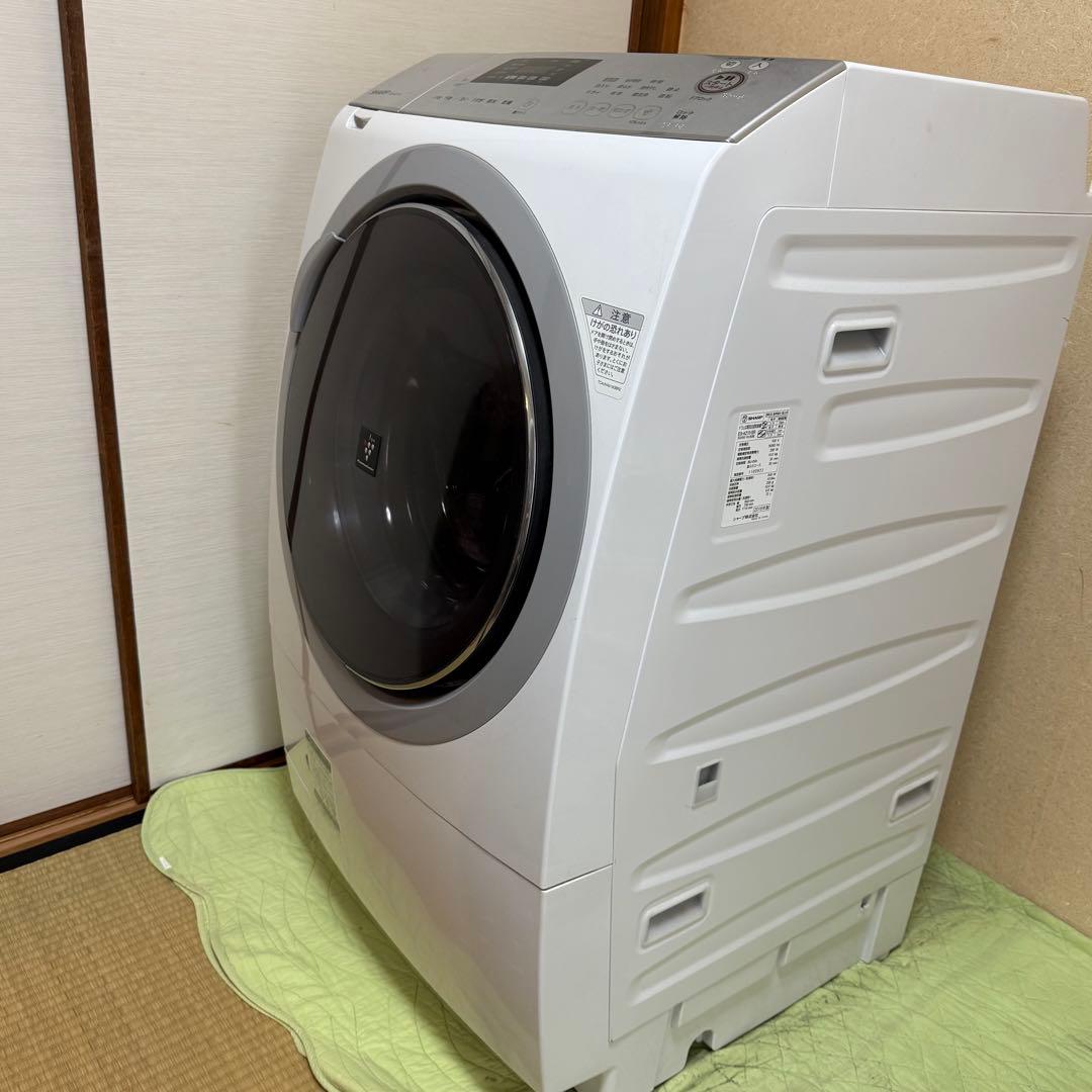 【説明文必須】SHARP シャープ　ドラム式電気洗濯乾燥機　ES-A210-SR