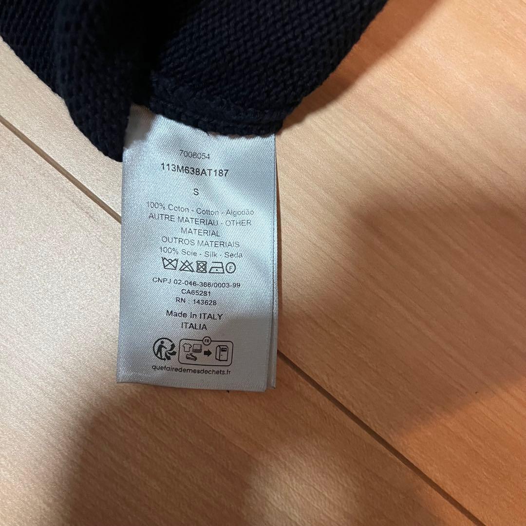 DIOR ディオールオム　オブリーク　コットン　ニット　セーター　S ホワイト