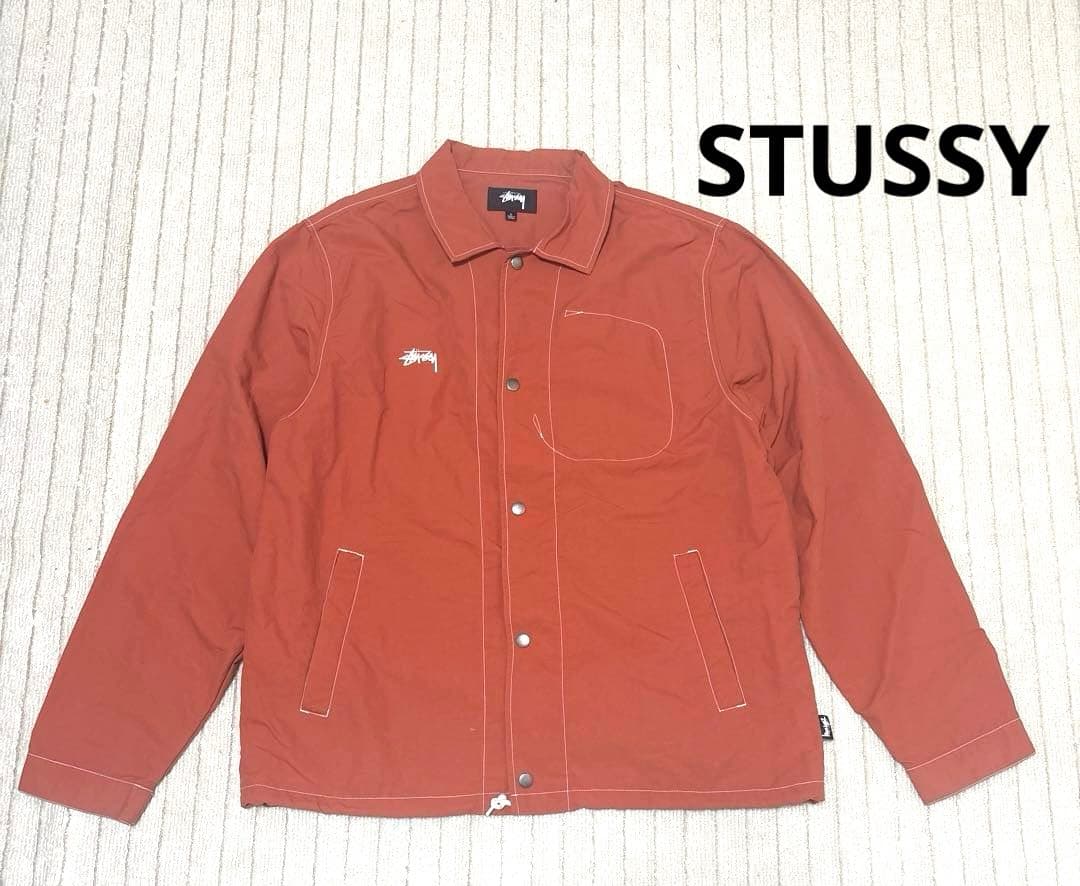 【美品】Stussy ステューシー フォルサム コーチジャケット　メンズ　Ｌ