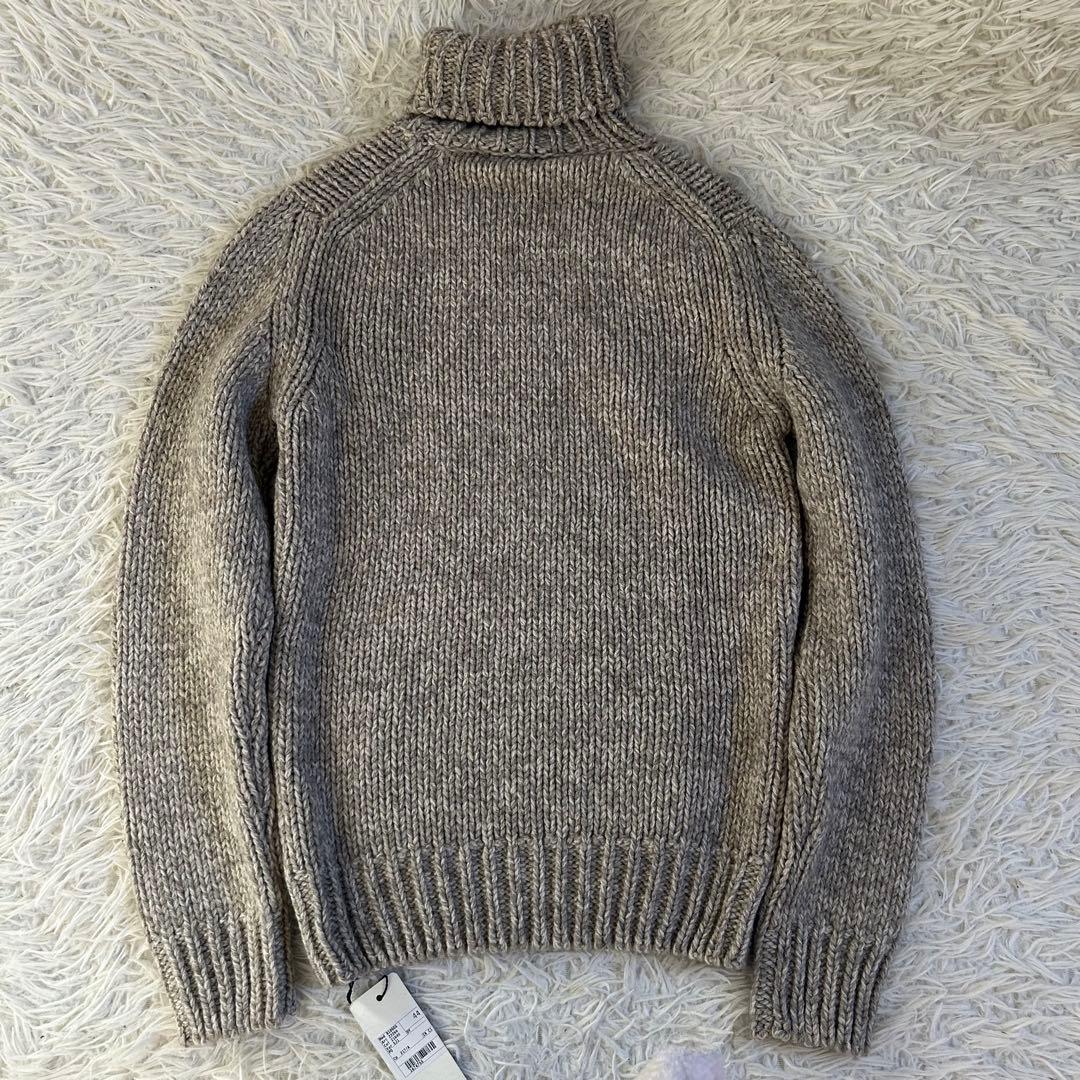 新品 ZANONE 保温性抜群 ヤク ウール　ローゲージ タートルネック 44