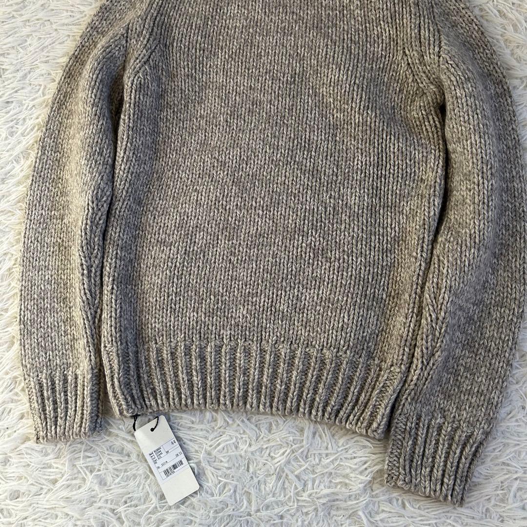 新品 ZANONE 保温性抜群 ヤク ウール　ローゲージ タートルネック 44