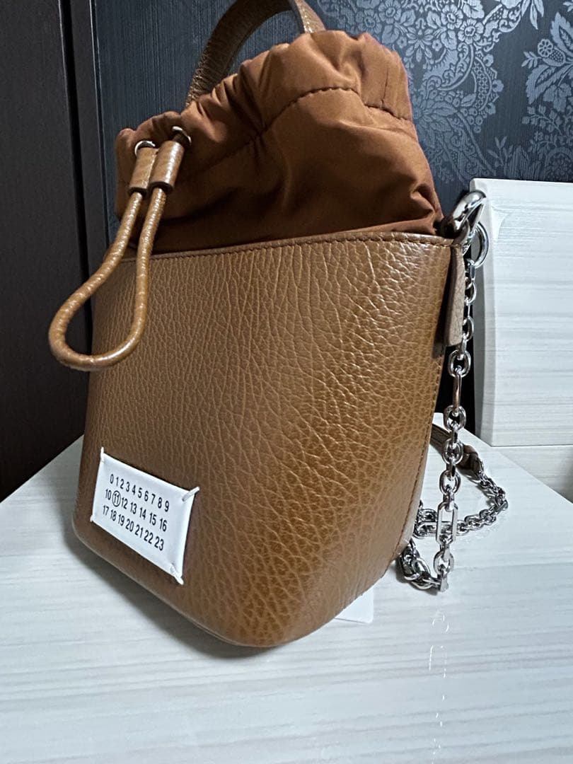 メゾンマルジェラ　5ac バケットバック　ブラウン