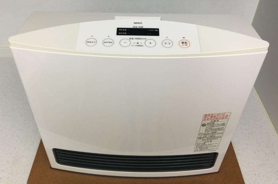 ノーリツ ガスファンヒーター GFH-4003SーW5 2mホース付き【美品】