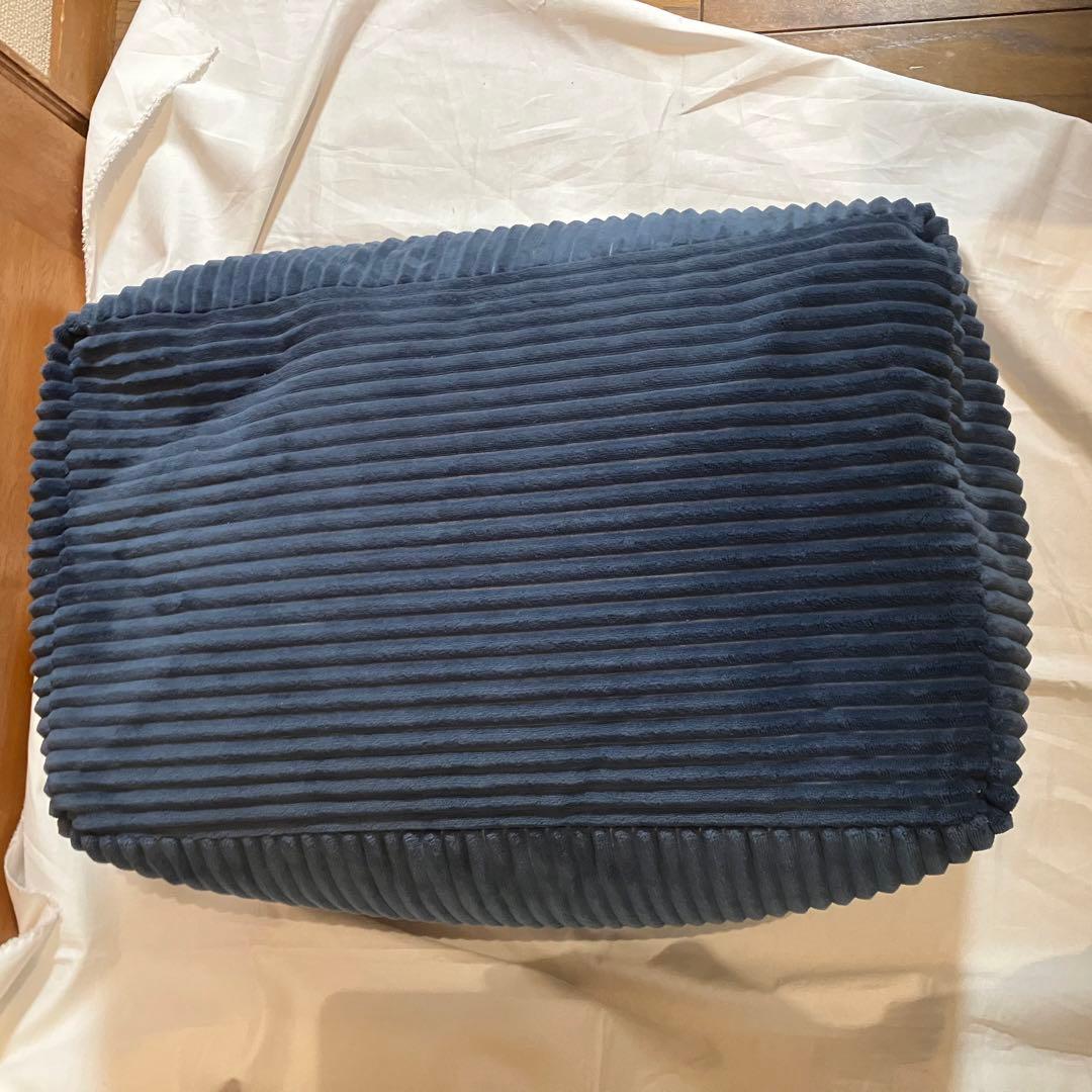 【綺麗】LOOSY ビーズオットマン ネイビー