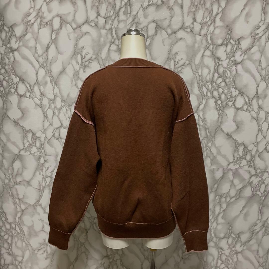 完売品　LINKABLE リンカブル リバーシブルカーディガン バイカラー