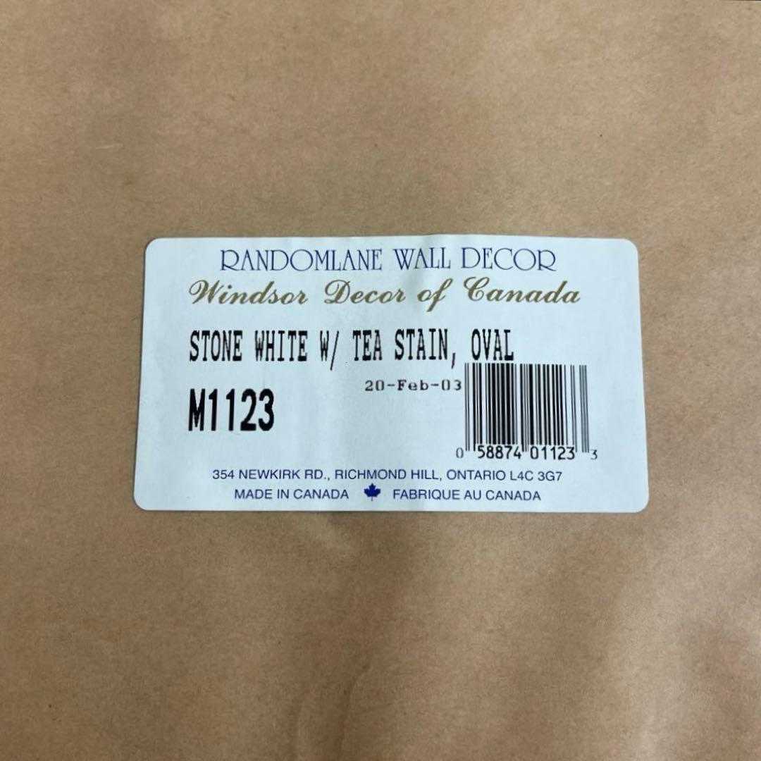 カナダ製◾️木製装飾フレーム オーバル型 壁掛けミラー ウォールミラー 鏡