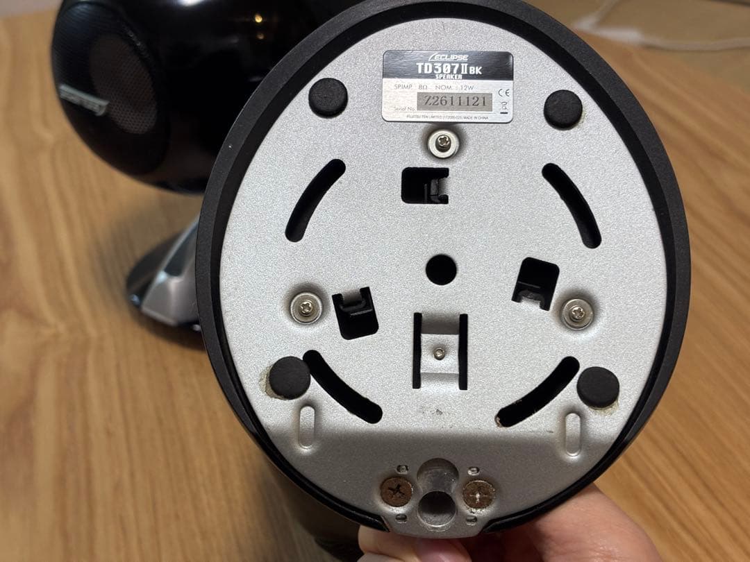 ECLIPSE TD307II BK スピーカーセット 動作未確認
