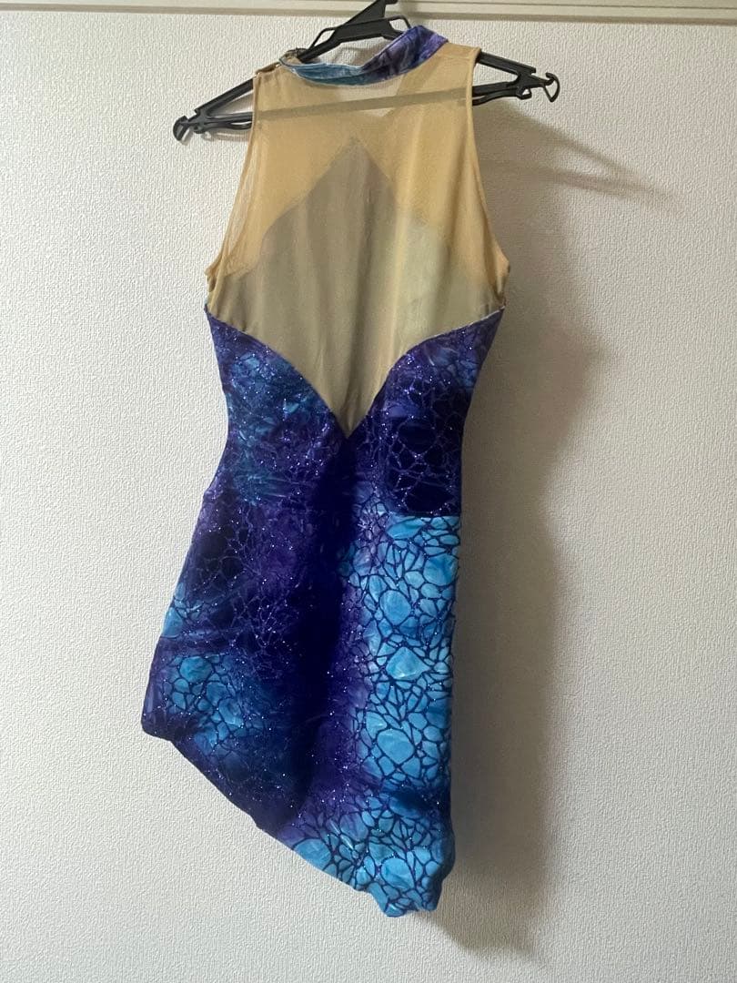 バトントワリング　ダンス　バレエ　衣装　青　M、Lサイズ