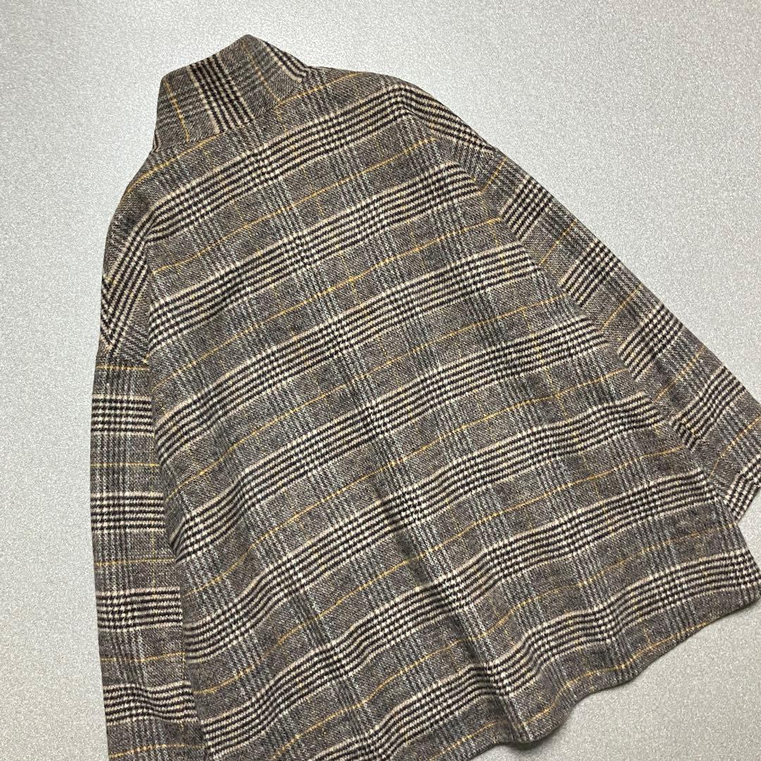 【美品✨】ユナイテッドアローズ ビーバーチェック スタンドカラー ショートコート