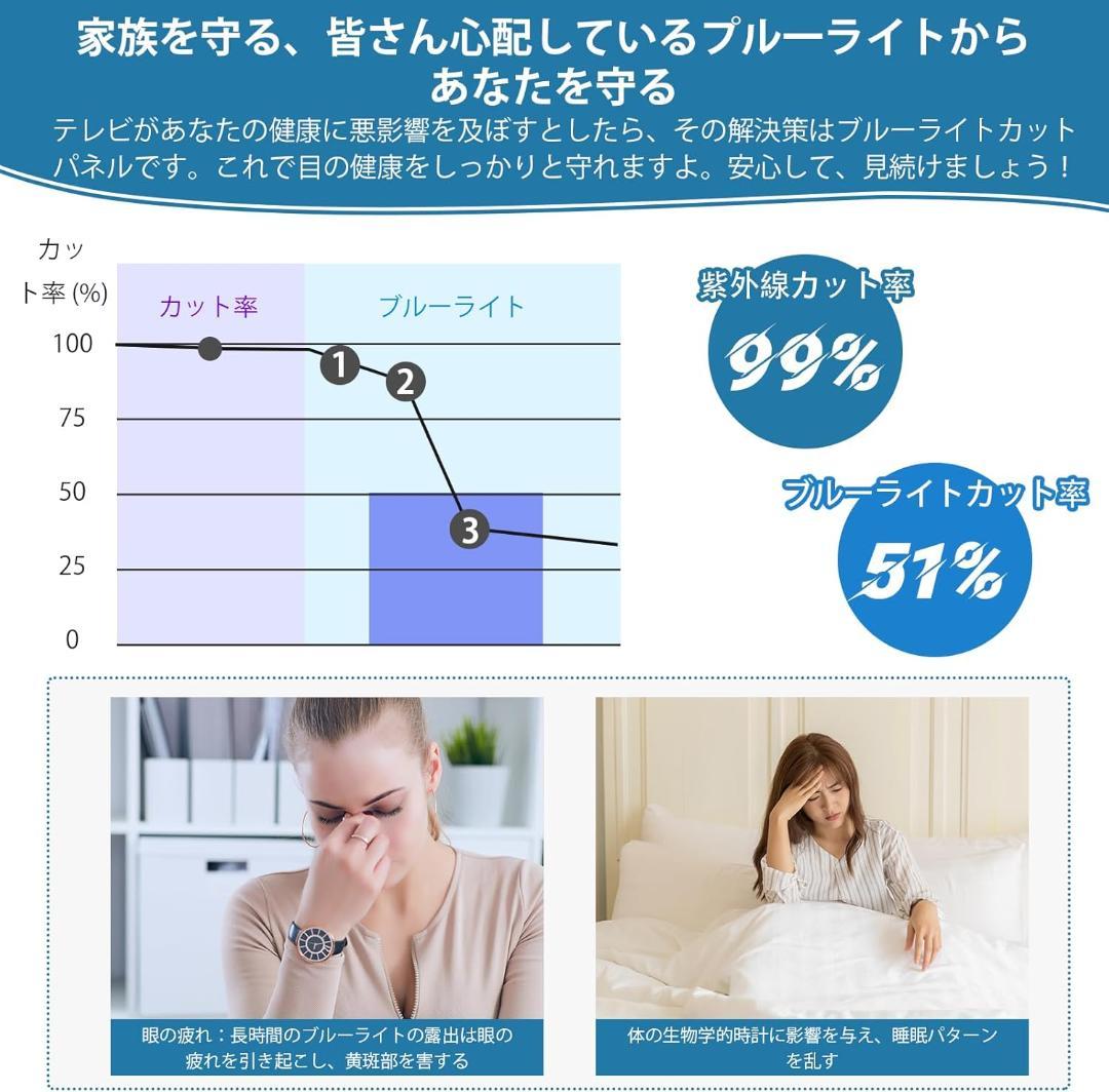 キリンレモン⭐️液晶テレビ　保護パネル 65インチ テレビカバー ブルーライ