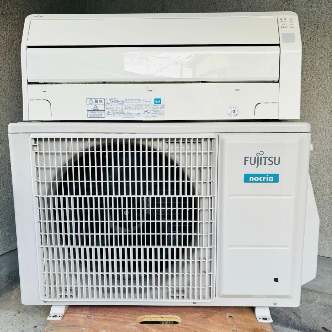 富士通 FUJITSU ルームエアコン AS-C40H-W 2018年製 冷暖房