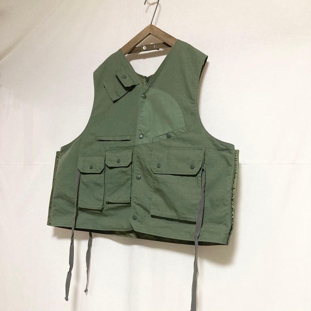 XLサイズ！ENGINEEREDGARMENTS ダブルフロントベスト