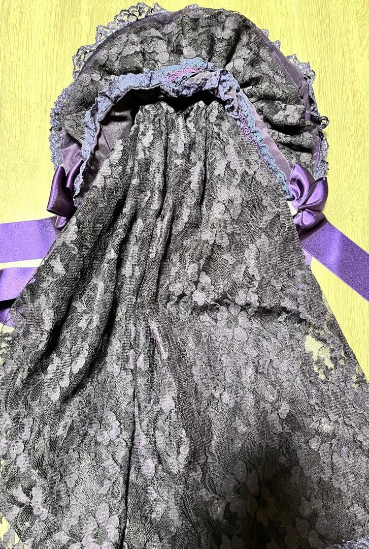 メタモルフォーゼ　追憶の姫君ハーフボンネット　紫×紫レース