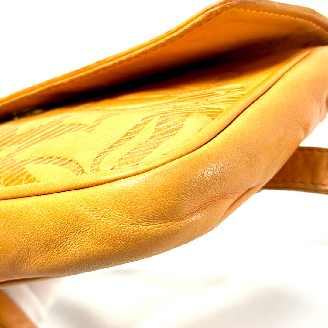 【希少】LOEWE ロエベ アナグラム レザー ウエストポーチ ボディバッグ