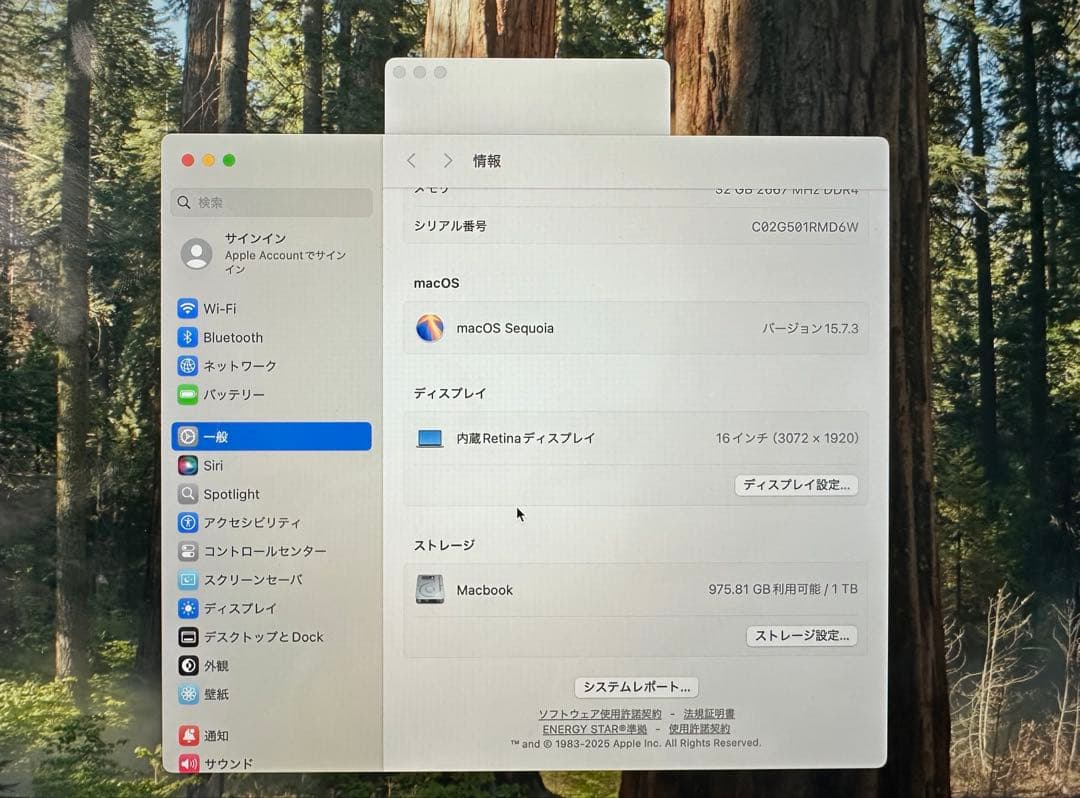 MacBook本体 Macbook Pro 16inch, Core i9, 32/1024 Gb