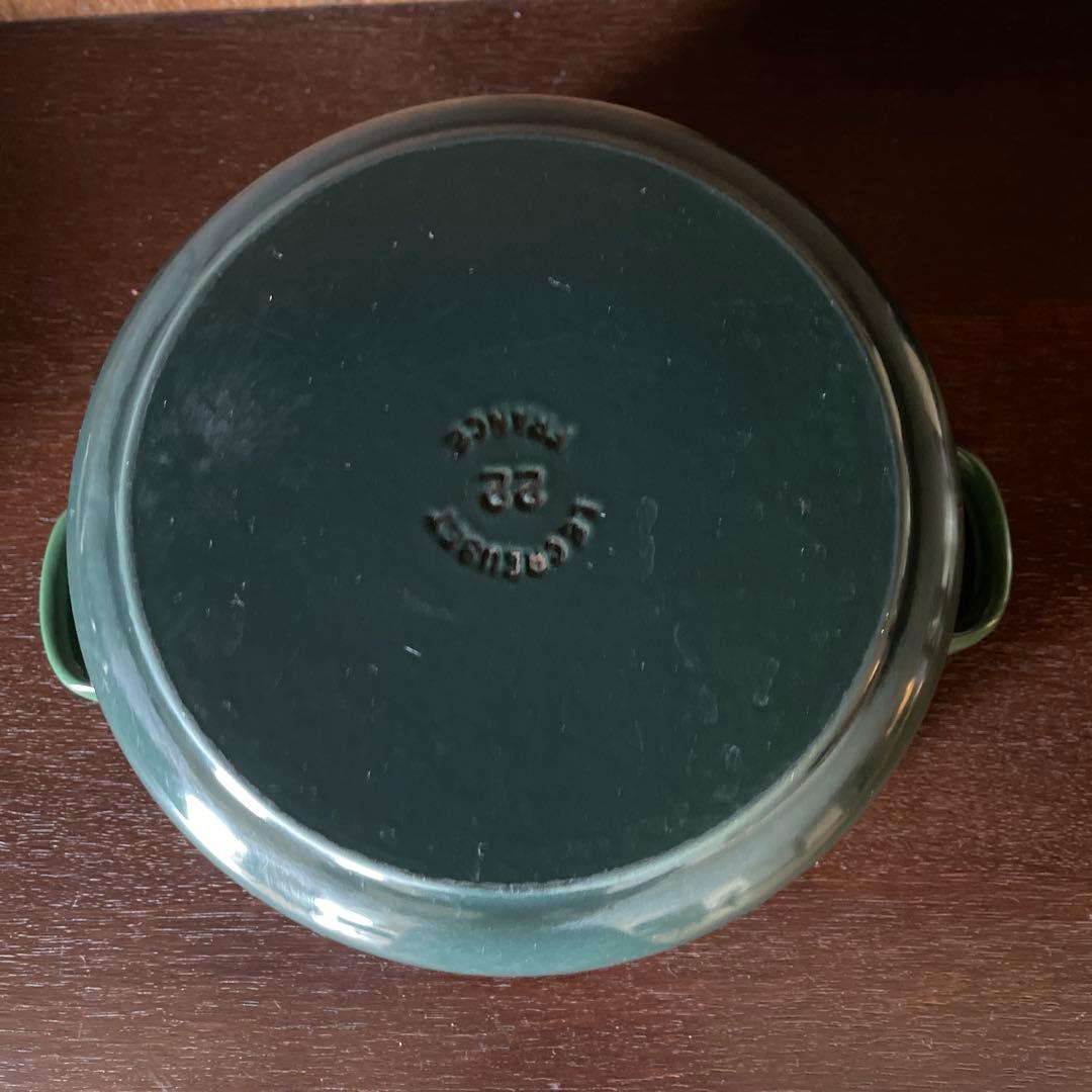 LE CREUSET ル・クルーゼ　ココット・ロンド 22cmグリーン
