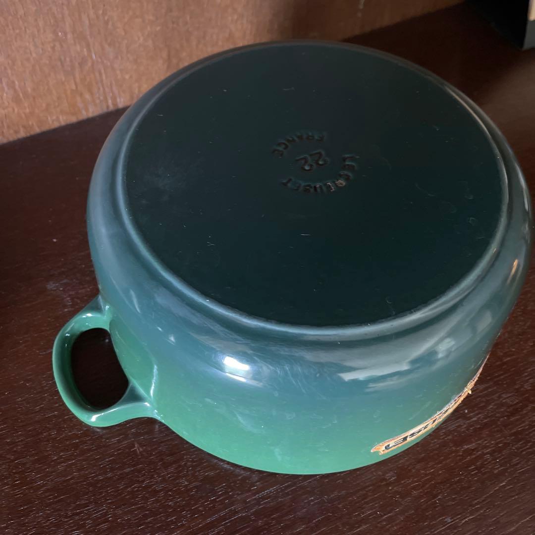 LE CREUSET ル・クルーゼ　ココット・ロンド 22cmグリーン