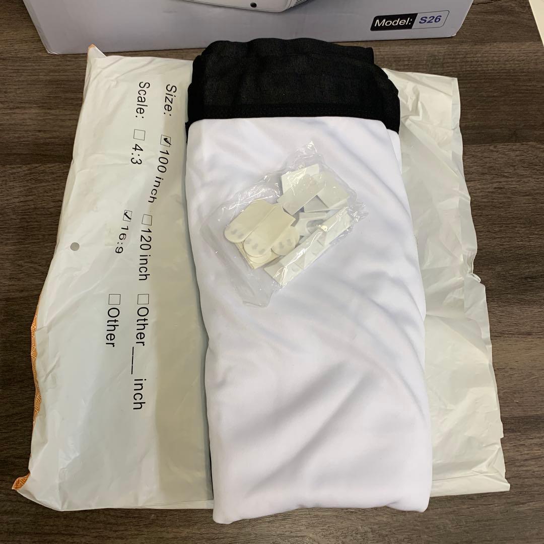 m092503m WiMiUS s26プロジェクター 小型 スクリーン付き