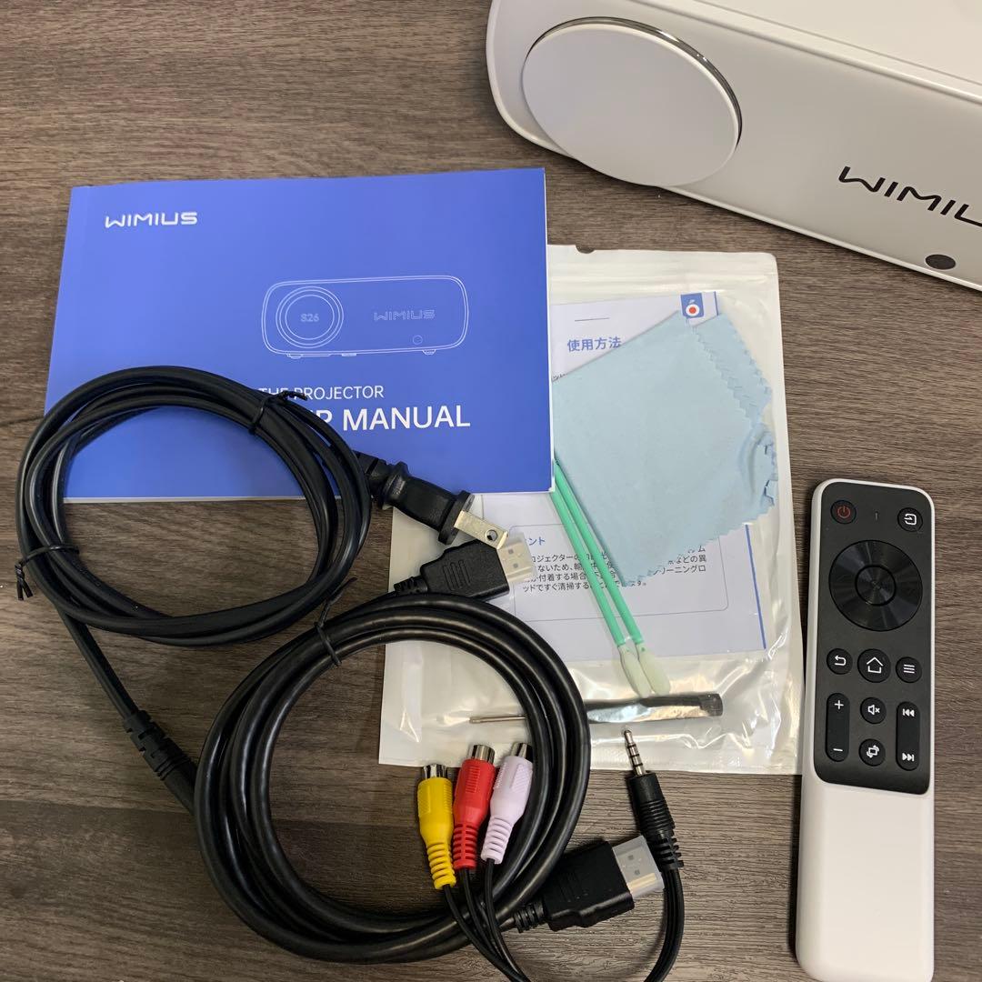 m092503m WiMiUS s26プロジェクター 小型 スクリーン付き