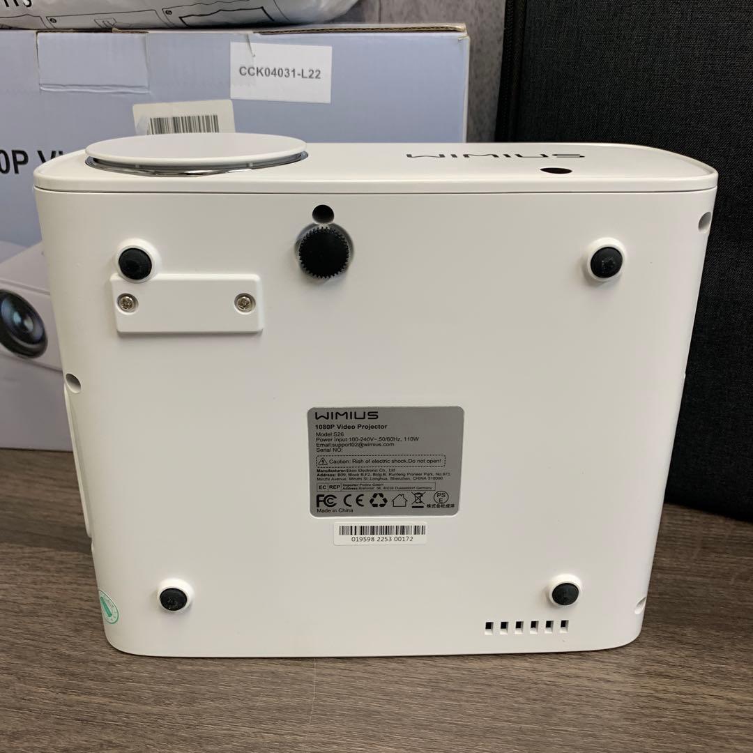 m092503m WiMiUS s26プロジェクター 小型 スクリーン付き