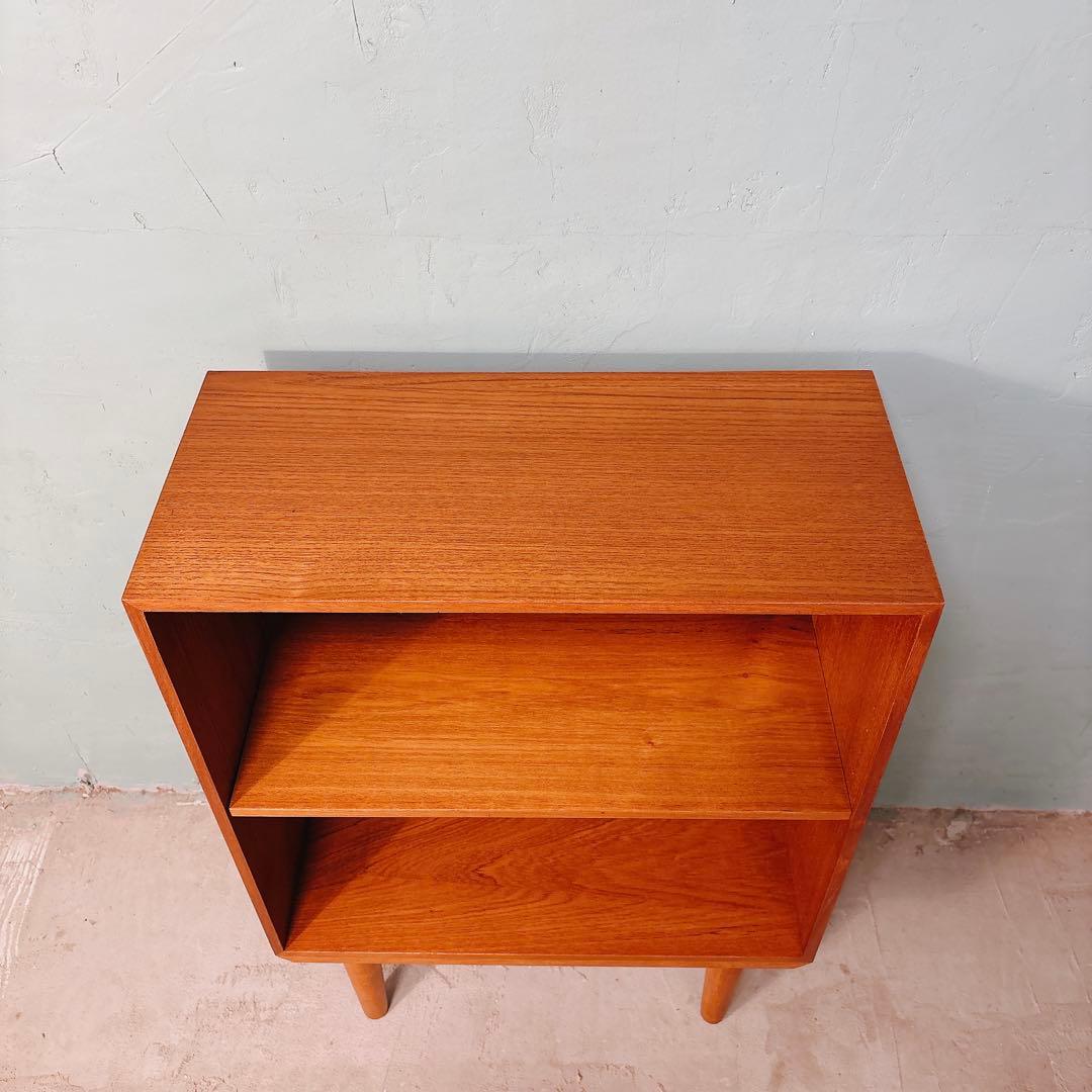 【ぱんち】デンマーク　チーク材　ブックシェルフ　北欧家具　北欧ビンテージ