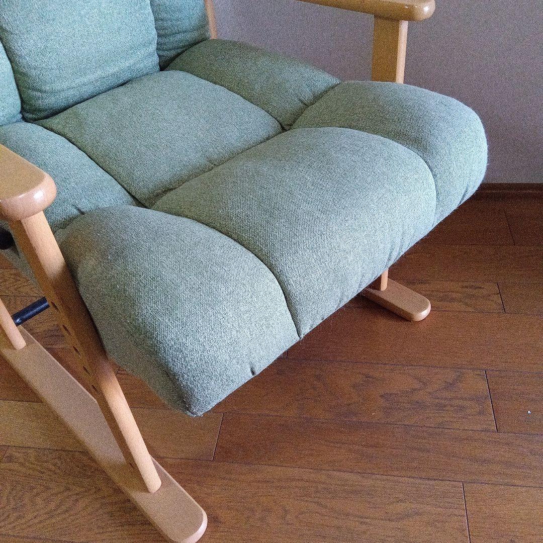 大阪市内手渡し　リクライニングチェア　グリーン