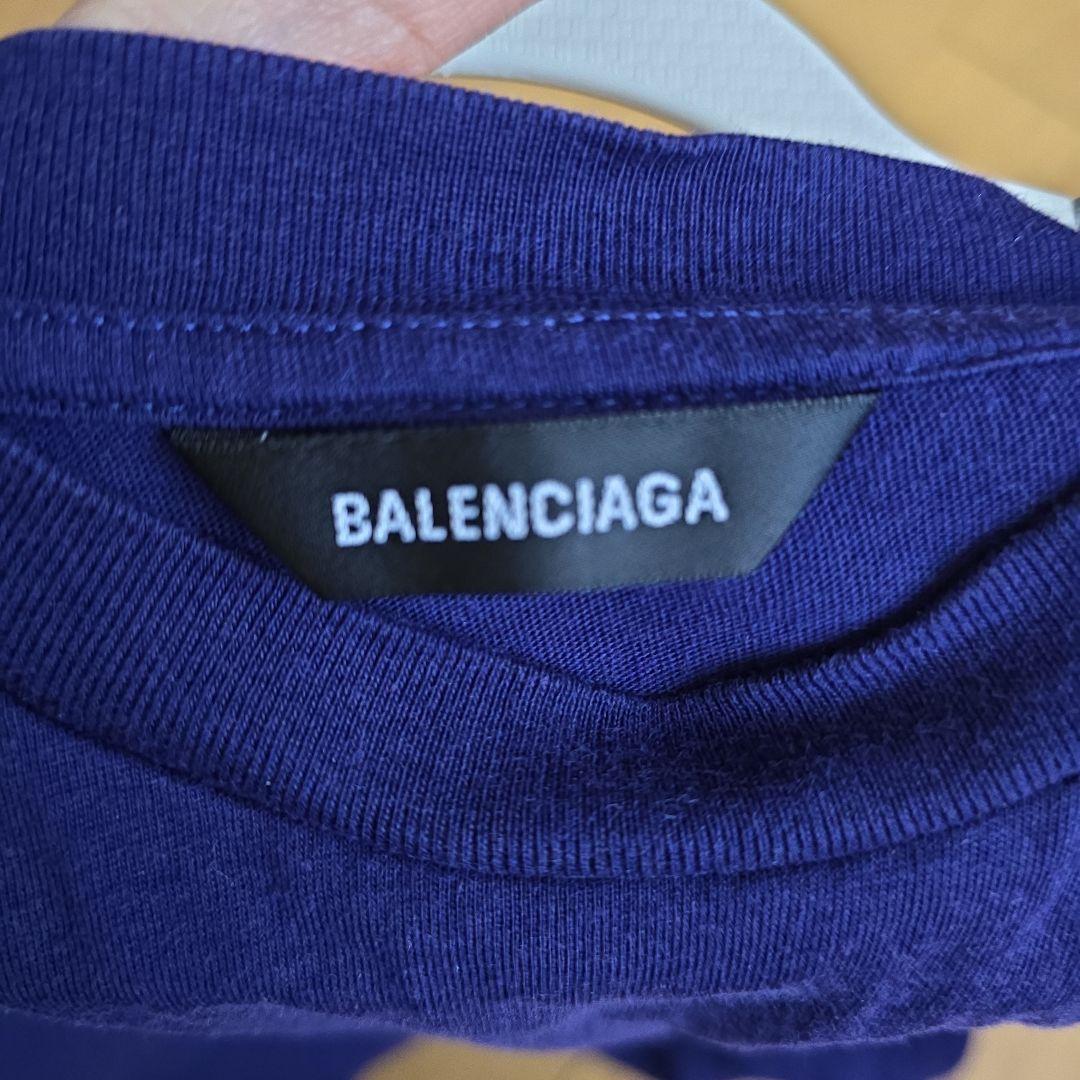 Balenciaga kids ネイビー Tシャツ 6y