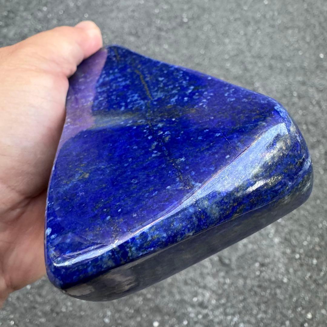 ☆ラピスラズリ☆5A☆引寄せ☆約720g☆アフガニスタン産☆天然無着色☆磨き原石