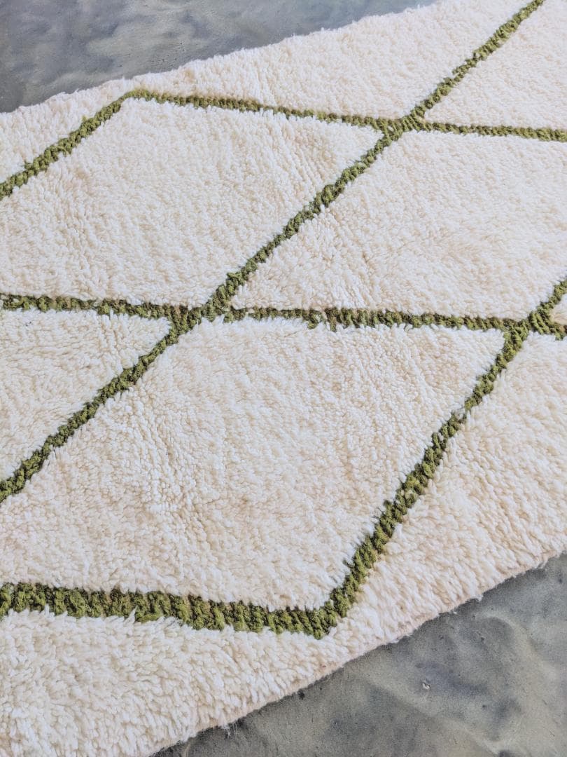 新品/未使用/1点物モロッコラグ-ベニワレン-No.16 101.5×146cm