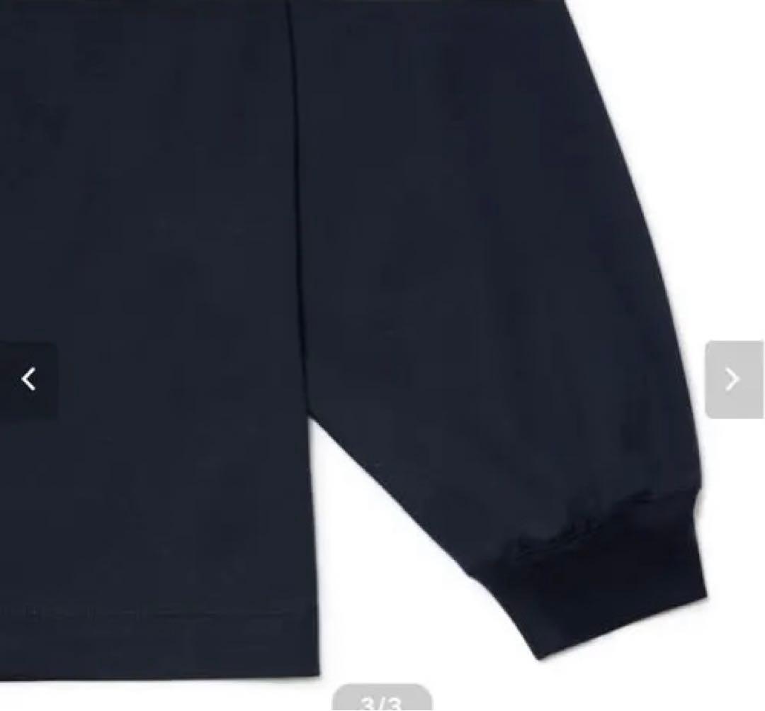 トップス everyone cotton long sleeve t-shirt NAVY