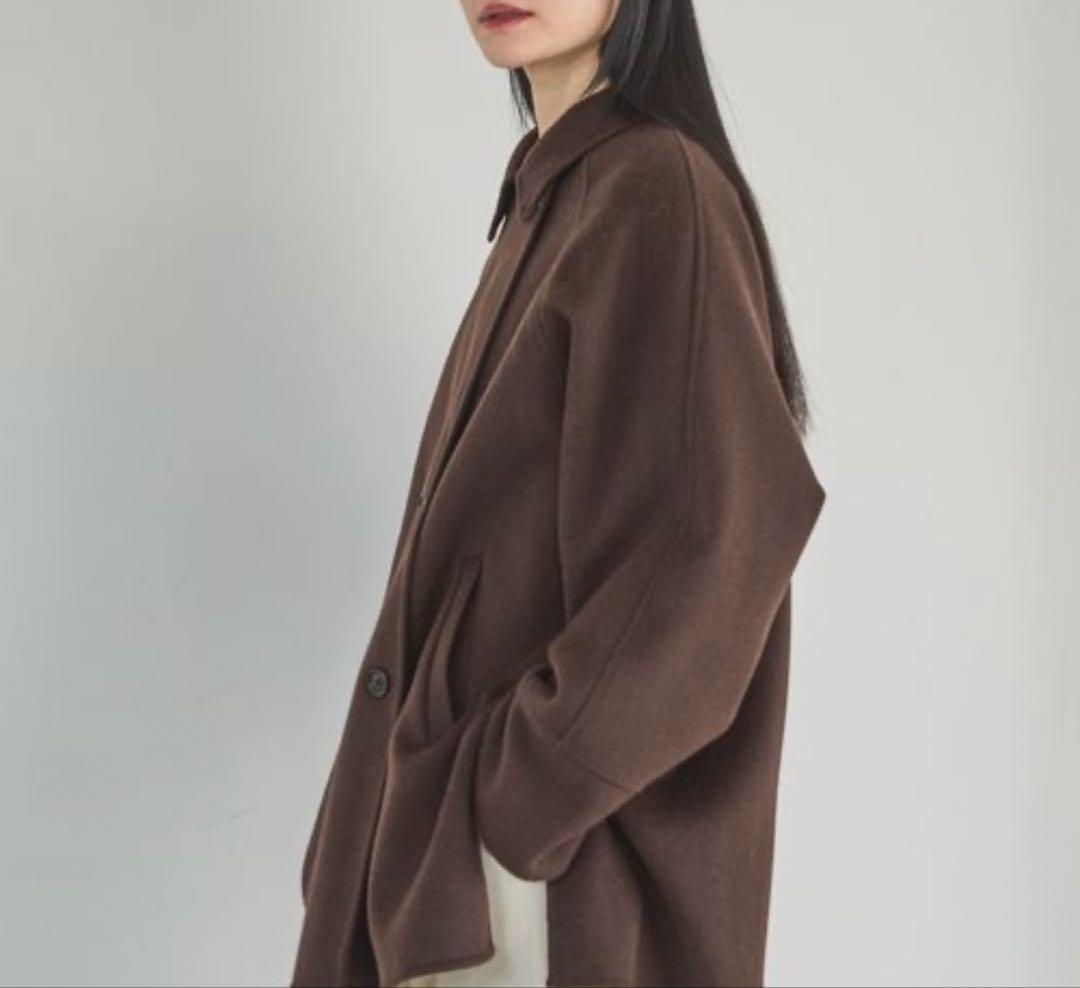 【美品】A part by カシープミドルジャケットコート/ブラウン/FREE